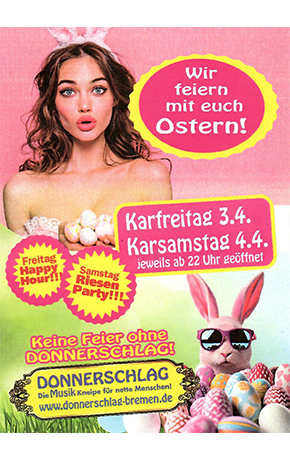 Die Oster Party im Donnerschlag